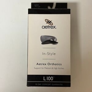 Aetrex In-Style L100 Orthotics Mens Size 13 Medium High Arch Support Insoles